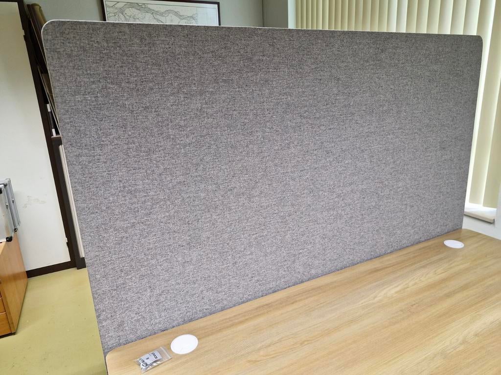 Geluidsabsorberend bureauscherm grijs, Diversen, Bureau-accessoires, Ophalen of Verzenden, Gebruikt