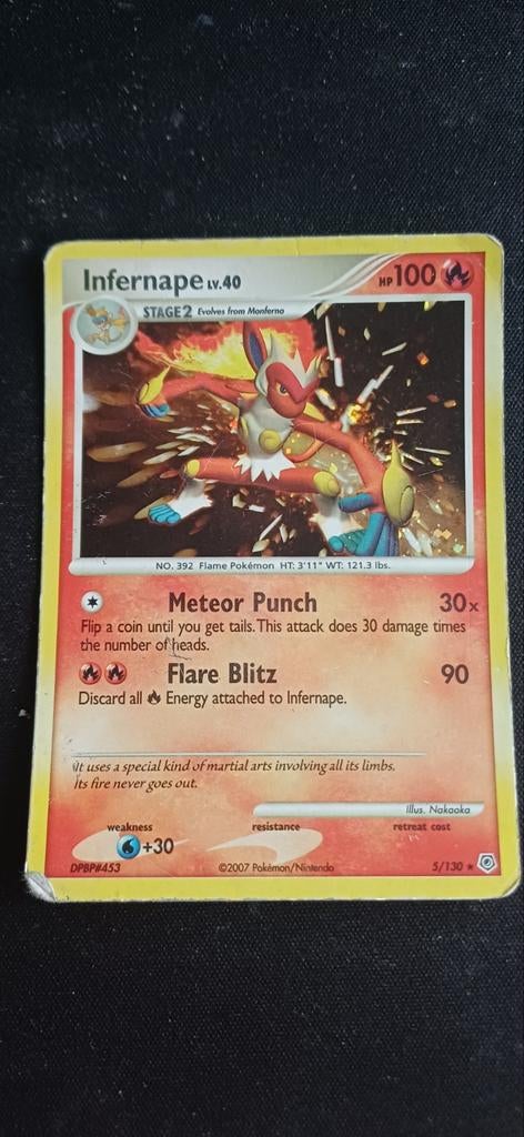 Pokémon Diamond and Pearl 5/130 beschadigd, Ophalen of Verzenden, Gebruikt