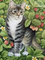 Mooi stel poezenbordjes uit Engeland van Lesley Anne Ivory., Ophalen of Verzenden