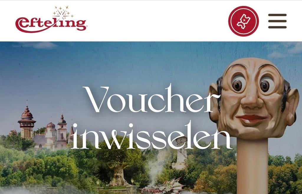 Efteling voucher kortingscode, Eén persoon, Kortingsbon, Pretpark