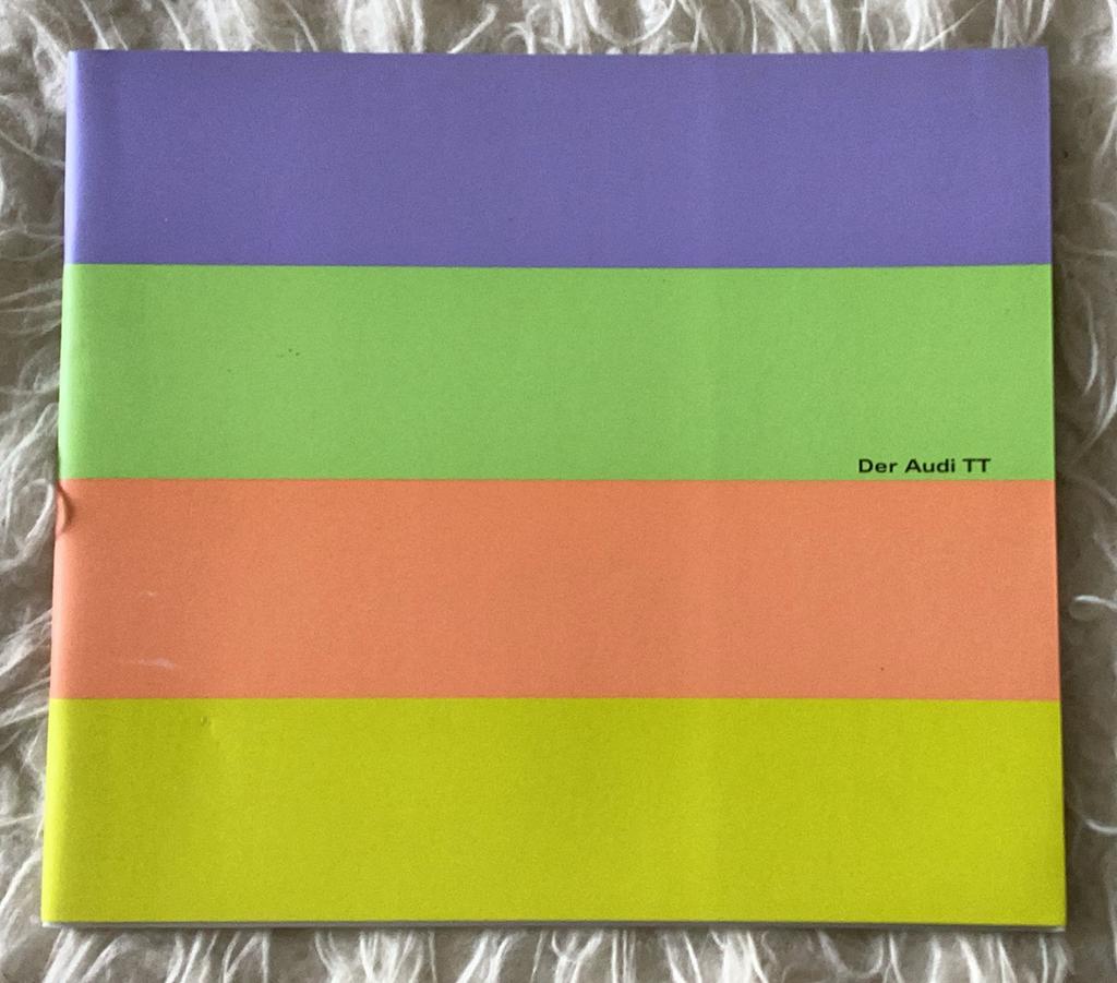 Audi TT introduciefolder! September 1995, Boeken, Ophalen of Verzenden, Zo goed als nieuw, Audi