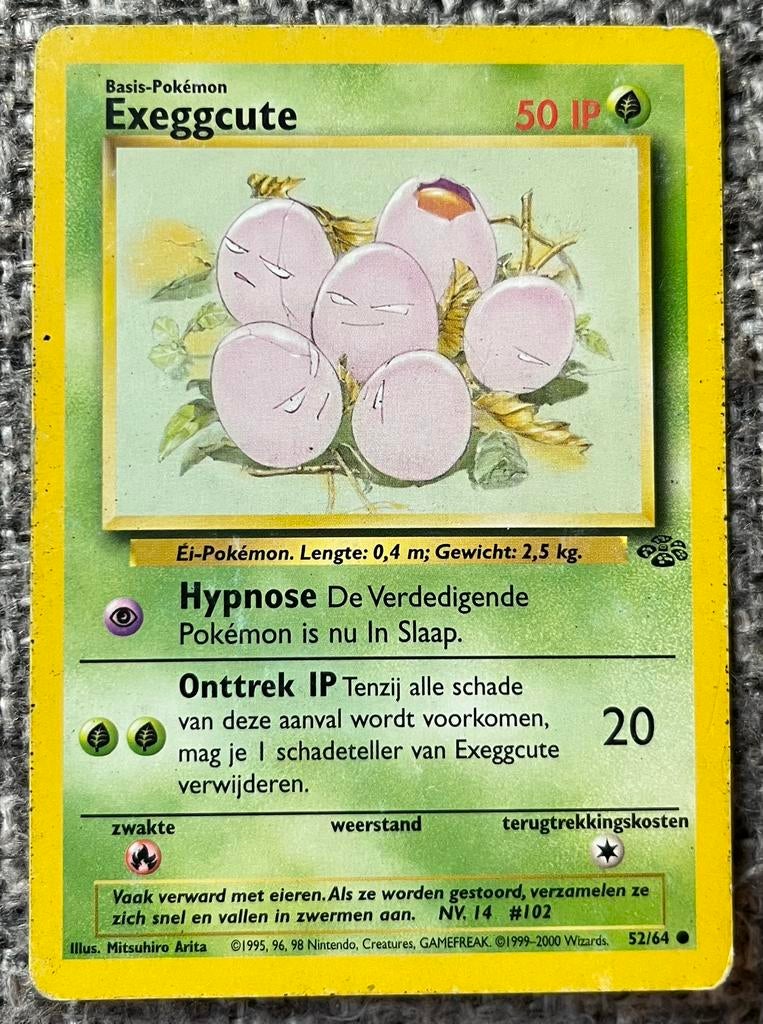 Pokémonkaart van Exeggcute (102) • Jungle Set (052/064), Verzenden, Nieuw, Losse kaart