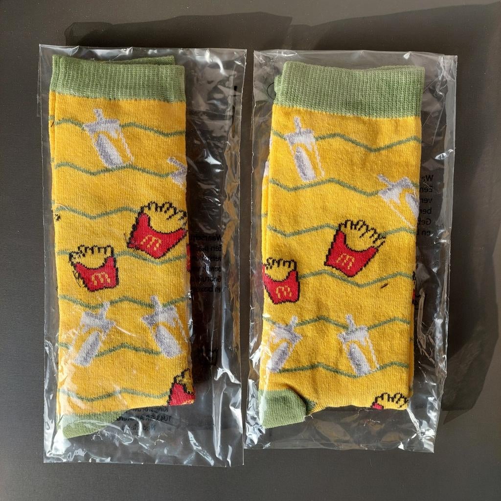 McDonald's sokken limited edition setje maat 38-42 en 43-46, Kleding | Heren, Overige kleuren, Ophalen of Verzenden, McDonald's