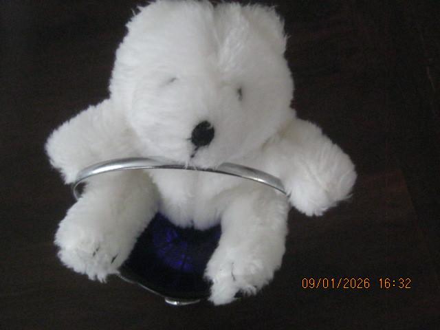 Koala beertje 15 cm  wit/zwart, Ophalen of Verzenden, Nieuw, Beer