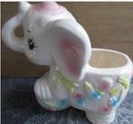 vintage nieuwe olifant bloempot 16 cm hoog, Tuin en Terras, Bloempotten, Ophalen, Nieuw, Overige vormen, Aardewerk