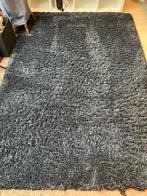 IKEA Völlerslev vloerkleed zwart/blauw hoogpolig, Ophalen, Zwart, 150 tot 200 cm, 200 cm of meer