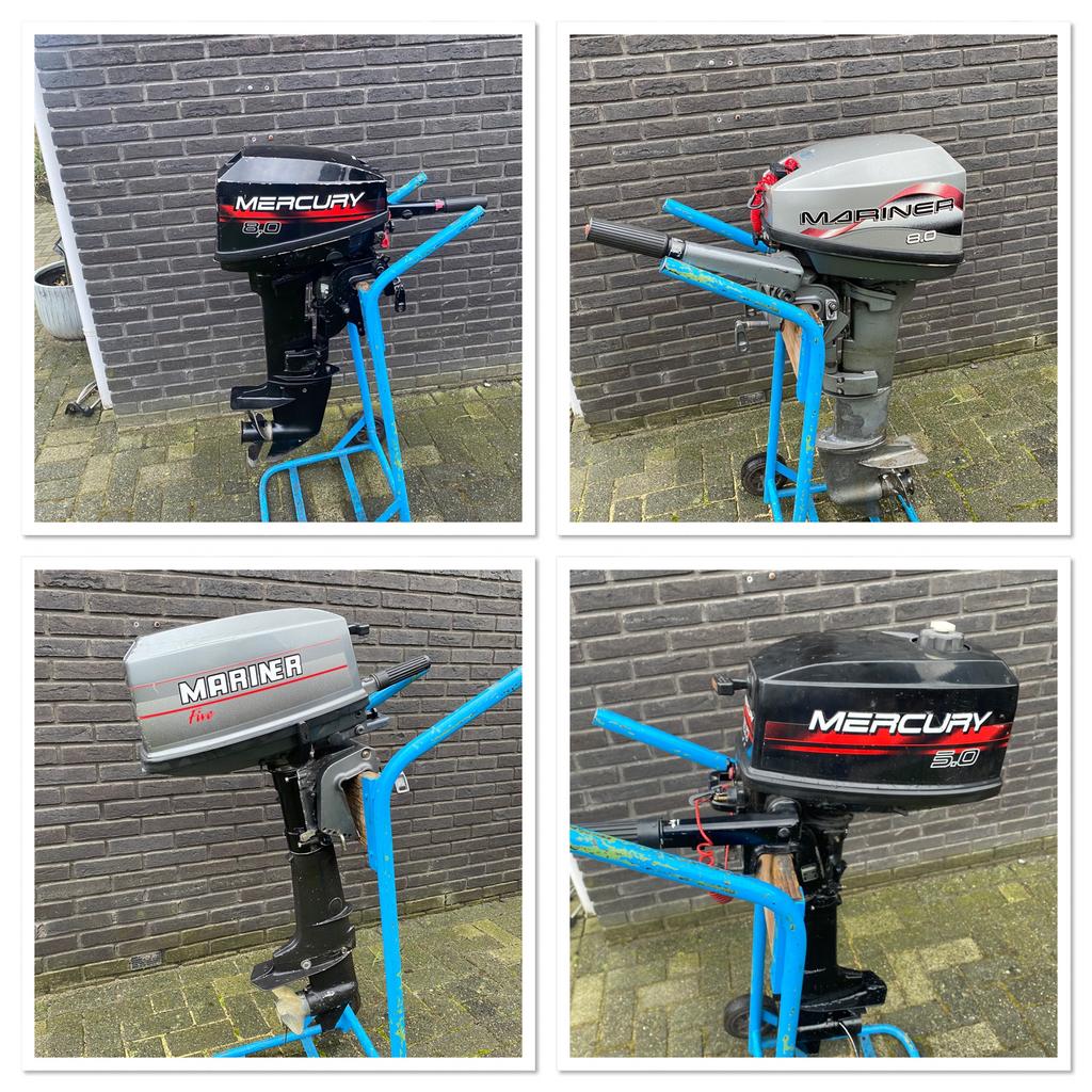 Mercury/mariner 8 en 5 pk 2 takt, Ophalen, Gebruikt, 5 tot 10 pk, Buitenboordmotor
