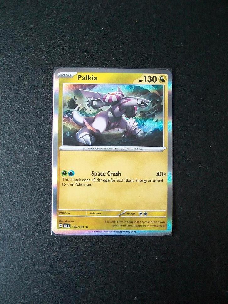 9167. Nieuwe Pokemon Kaart holo rare  PALKIA HP130 (136/191), Hobby en Vrije tijd, Verzamelkaartspellen | Pokémon, Nieuw, Losse kaart