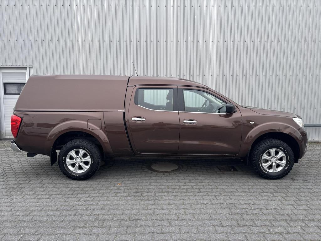 Nissan Navara 2.3 dCi Acenta DoubleCab Veth*5PERS*A/C*CRUISE, Stof, Gebruikt, 4 cilinders, Bruin
