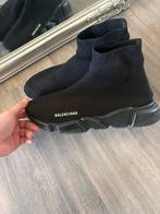Originele Balenciaga Speed Trainers - Zwart op Zwart, Ophalen, Gedragen, Zwart, Sneakers of Gympen