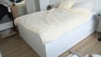 Bed with storage, Ophalen, Gebruikt, Tweepersoons, 160 cm