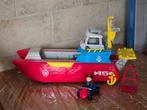 Paw Patrol Sea Patroller Boot met Ryder en voertuig, Ophalen of Verzenden, Zo goed als nieuw, Jongen of Meisje