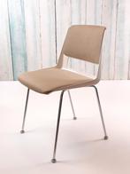Gispen stoel - model 2220 mat chroom frame, Huis en Inrichting, Stoelen, Ophalen, Gebruikt, Stof, Bruin
