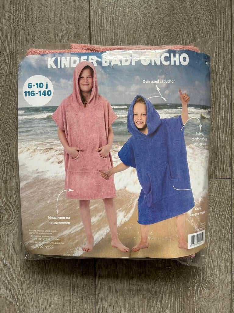 Badponcho Roze, Kinderen en Baby's, Kinderkleding | Kinder-zwemkleding, Maat 116, Meisje, Ophalen of Verzenden, Zo goed als nieuw