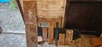 Marmeren onderdelen schouw jaren '30, Ophalen of Verzenden, Gebruikt, Vrijstaande haard, Overige soorten