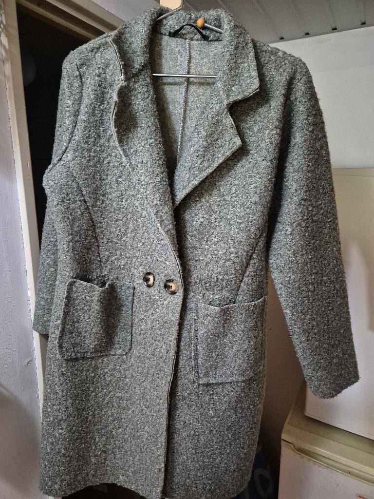 jas grijs polyester/wol 85/15, Ophalen, Zo goed als nieuw, Grijs