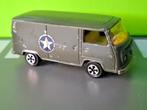 Majorette 244 - Volkswagen Transporter Army [groen] 1/60, Ophalen of Verzenden, Gebruikt, Bus of Vrachtwagen