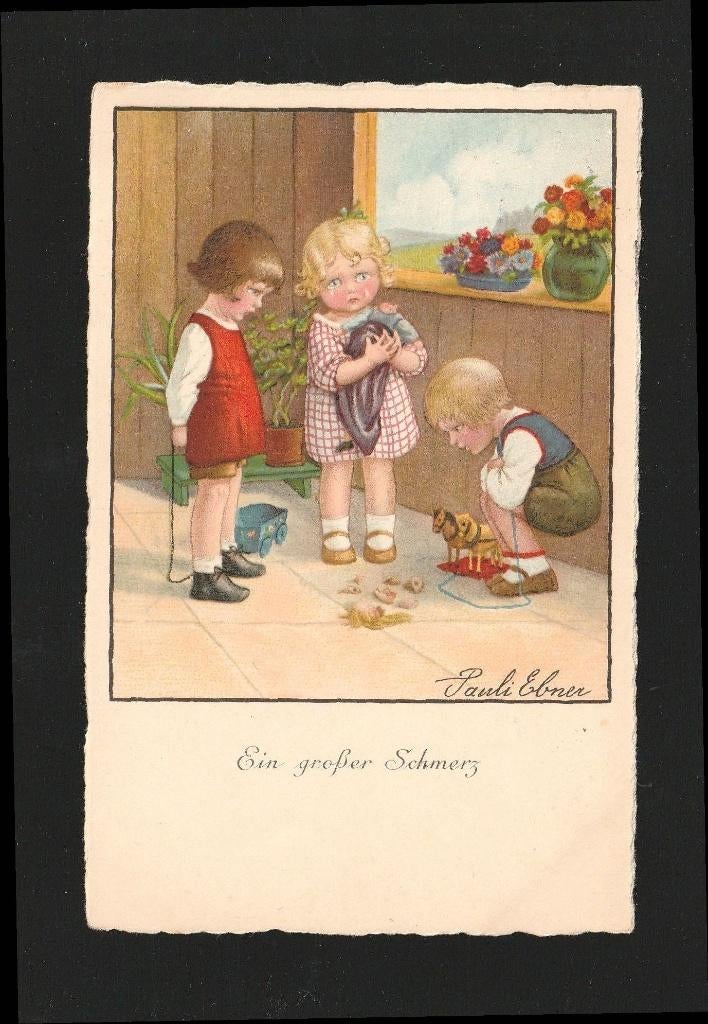 Ansichtkaart Pauli Ebner kinderen (44), Ophalen of Verzenden, 1920 tot 1940, Gelopen, Kinderen