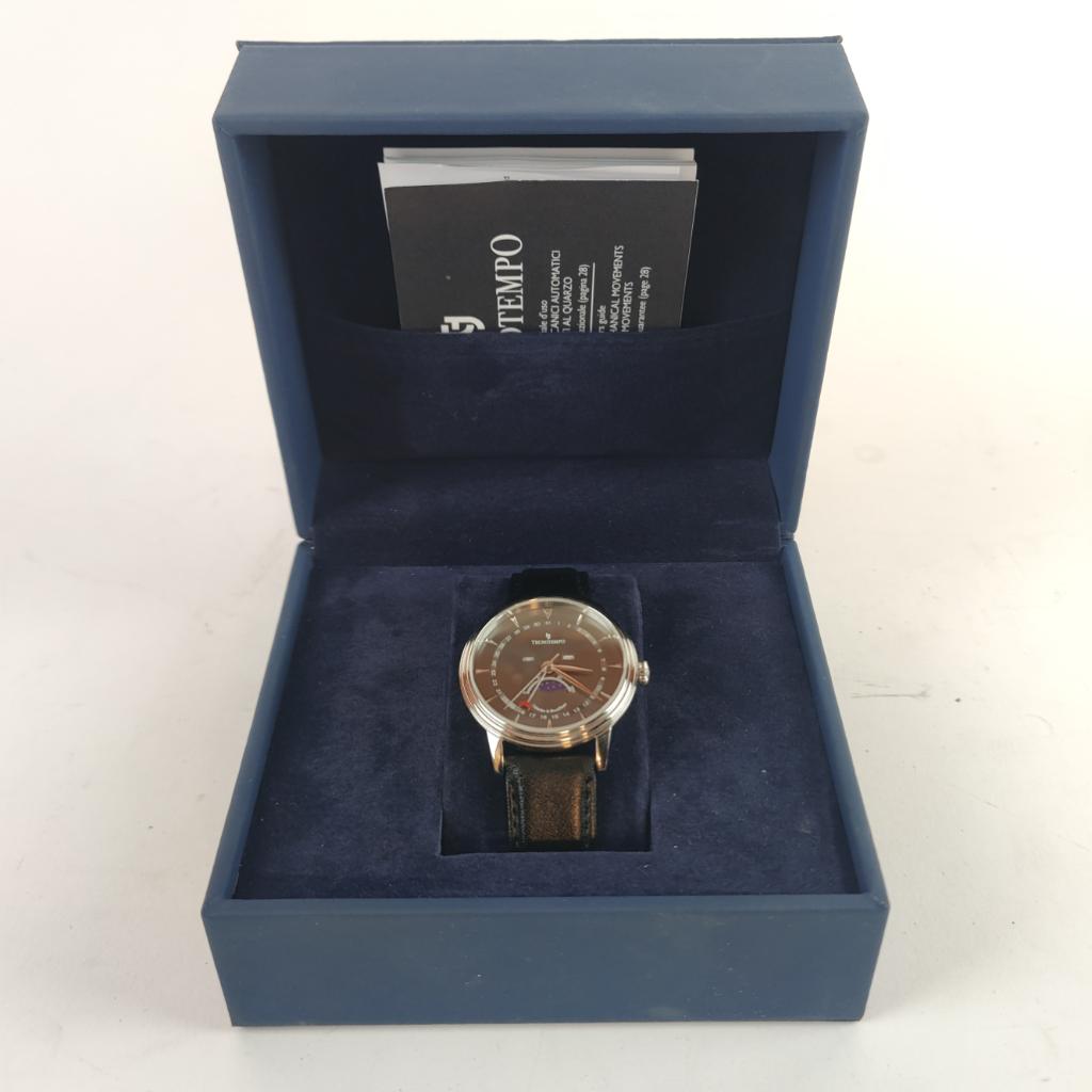 Tecnotempo tt cmp b Moon phase Horloge || Nu voor €149.99!!, Overige merken, Staal, X, 1960 of later