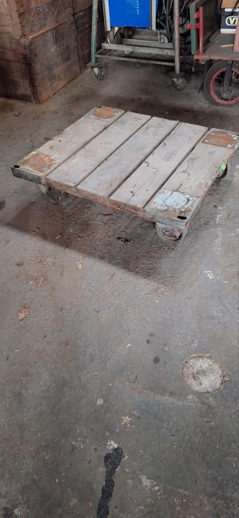 Rol container onderstel, Ophalen, Nieuw, Hout