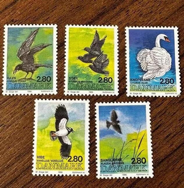 Denemarken 1986 - Vogels zwanen postfris, Ophalen of Verzenden, Denemarken, Postfris