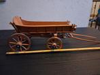 Miniatuur Handgemaakte Houten Boerenwagen - Decoratie, Overige merken, Gebruikt, Ophalen of Verzenden, Groter dan 1:32