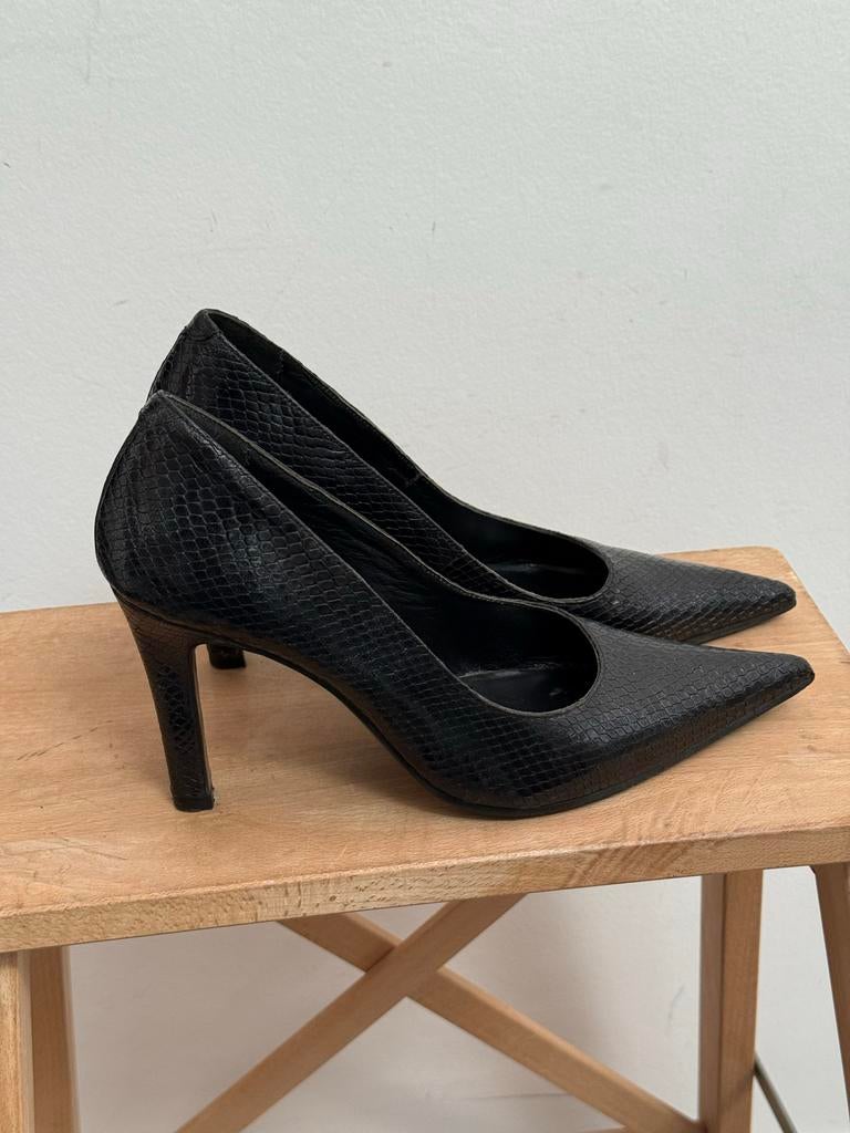 Annie Philips Paris pumps, zwart, maat 39, Kleding | Dames, Ophalen of Verzenden, Gedragen, Zwart, Pumps