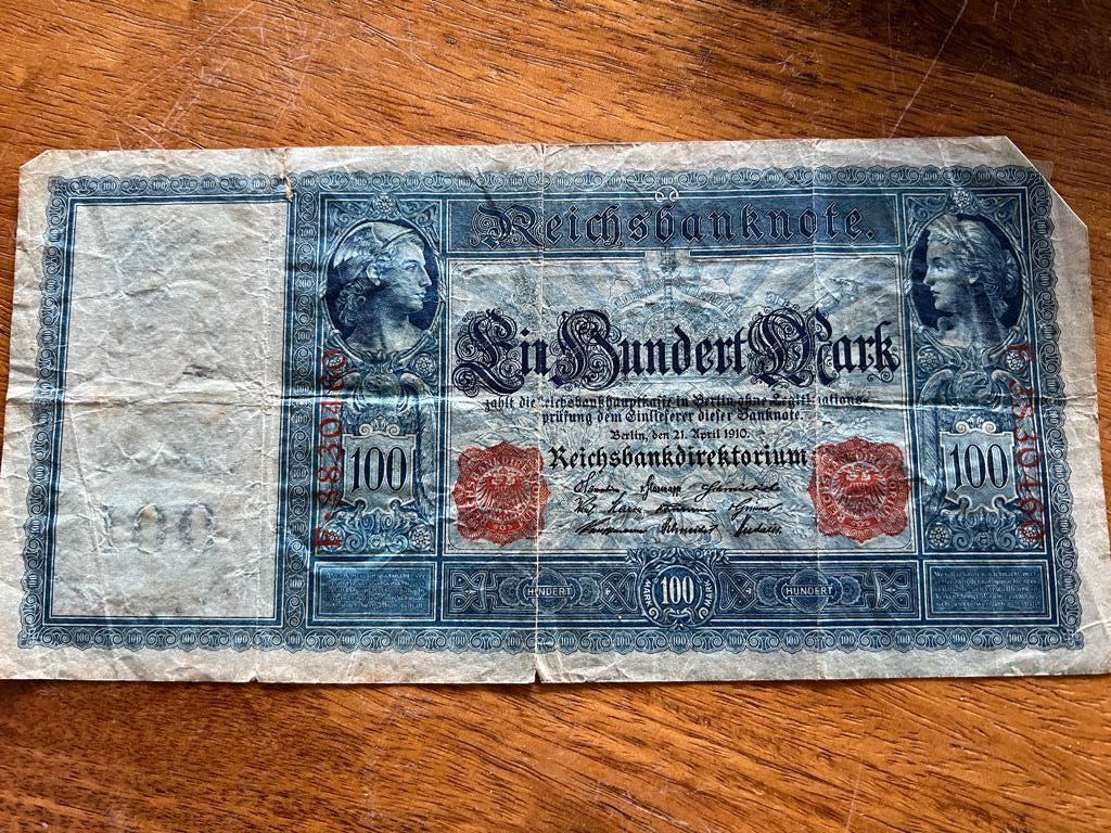 oud Duits bakbiljet 1910, Ophalen of Verzenden