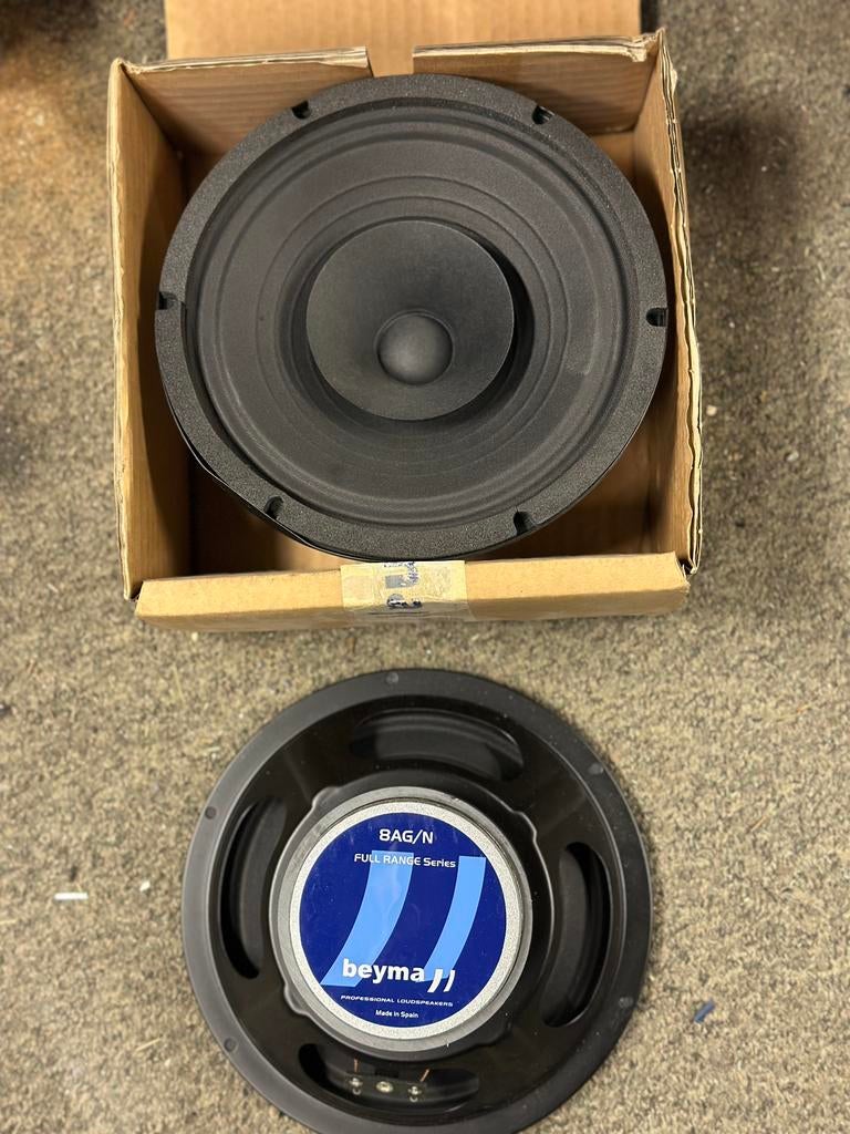 2stuks Beyma 8AG/N coaxiaal speaker, Overige merken, Beyma, Nieuw, Ophalen of Verzenden