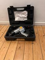 3/4 inch slagmoersleutel met koffer en doppen, Ophalen of Verzenden, Gebruikt