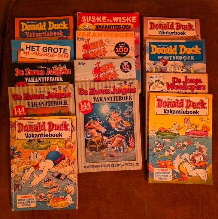 13 Vakantieboeken: Donald Duck, Jan Jans, Zware Jongens, Boeken, Stripboeken, Gelezen, Meerdere stripboeken, Ophalen of Verzenden