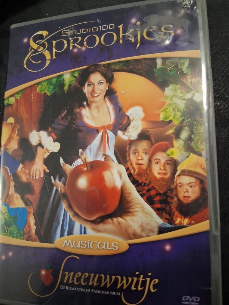 Studio 100 Sprookjes Musicals: Sneeuwwitje DVD, Cd's en Dvd's, Gebruikt, Alle leeftijden, Overige genres, Ophalen of Verzenden