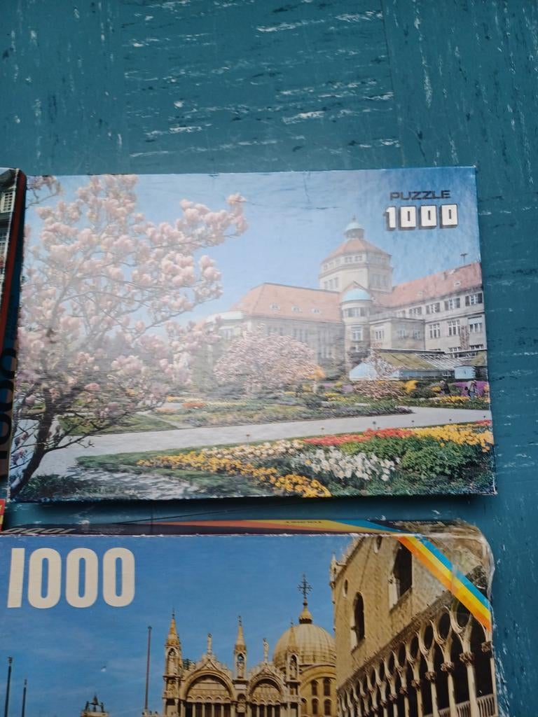 6 legpuzzels van 1000 stukjes, Hobby en Vrije tijd, Denksport en Puzzels, Ophalen of Verzenden