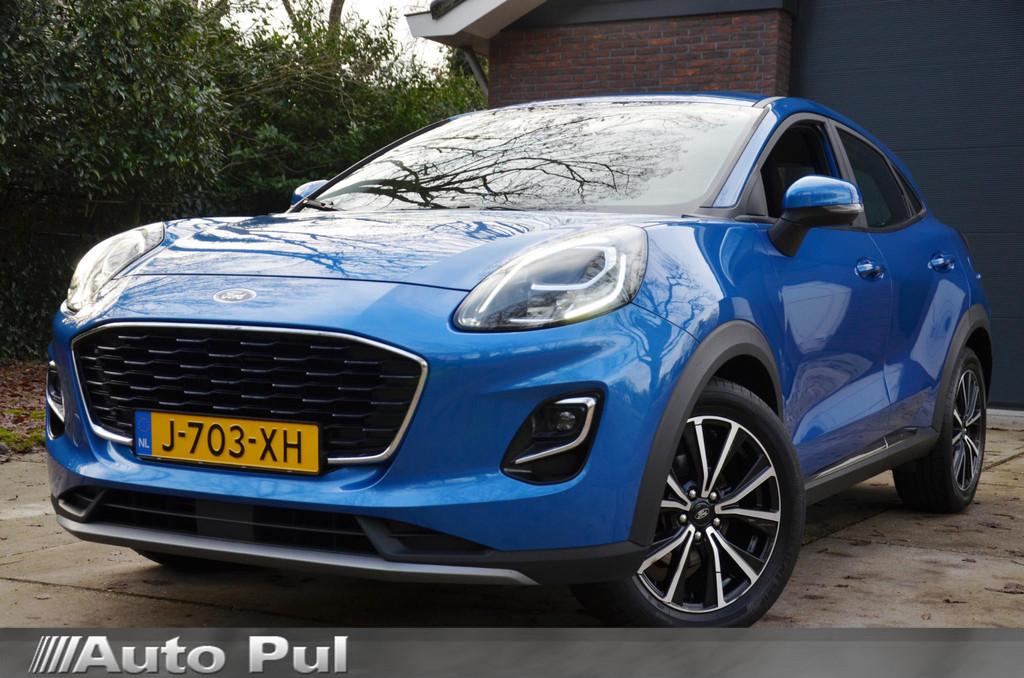 Ford Puma 1.0 EcoBoost Hybrid Titanium Navi/Pdc/Ecc/Cruise c, Voorwielaandrijving, Euro 6, Blauw, Origineel Nederlands
