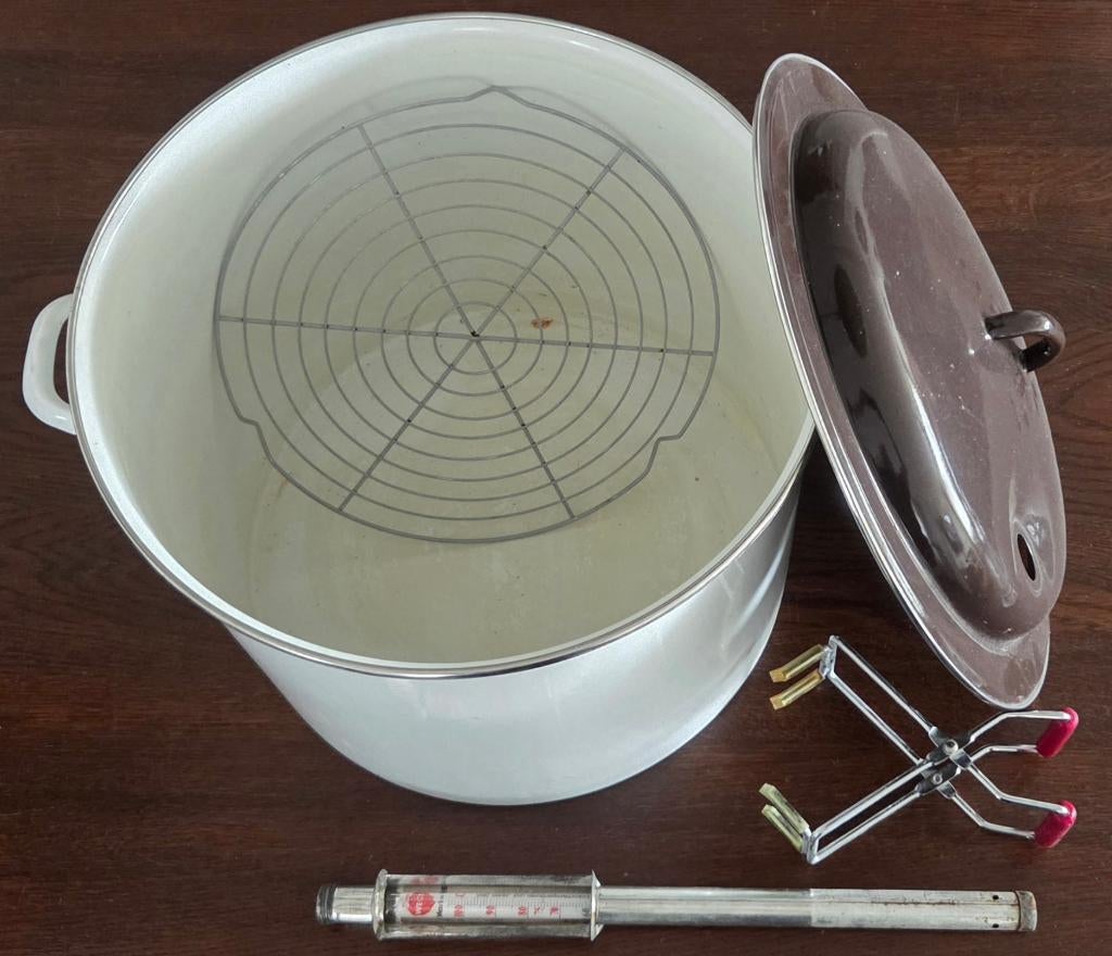 Weck ketel en flessen, Ophalen, Gebruikt, Glas, Pot, Bus of Blik