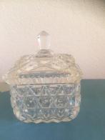 kristallen suikerpotje., Antiek en Kunst, Verzenden