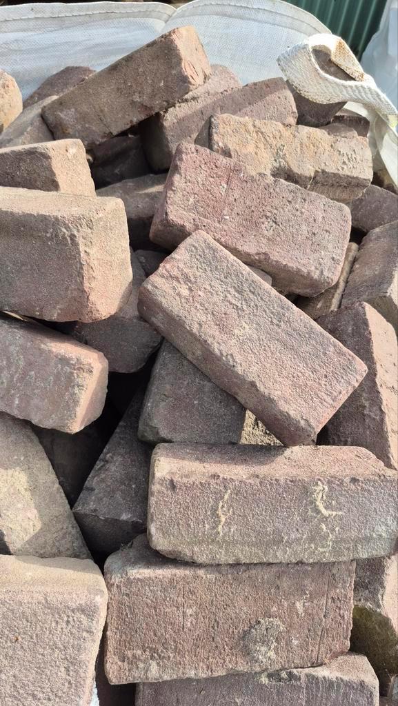 ✅️✅️OUD GEBAKKEN DIKFORMATEN. 7 duimers, Tuin en Terras, Tegels en Klinkers, Gebruikt, Klinkers, Keramiek, Ophalen of Verzenden