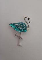 Broche flamingo blauw, Verzenden, Nieuw, Blauw, Overige materialen