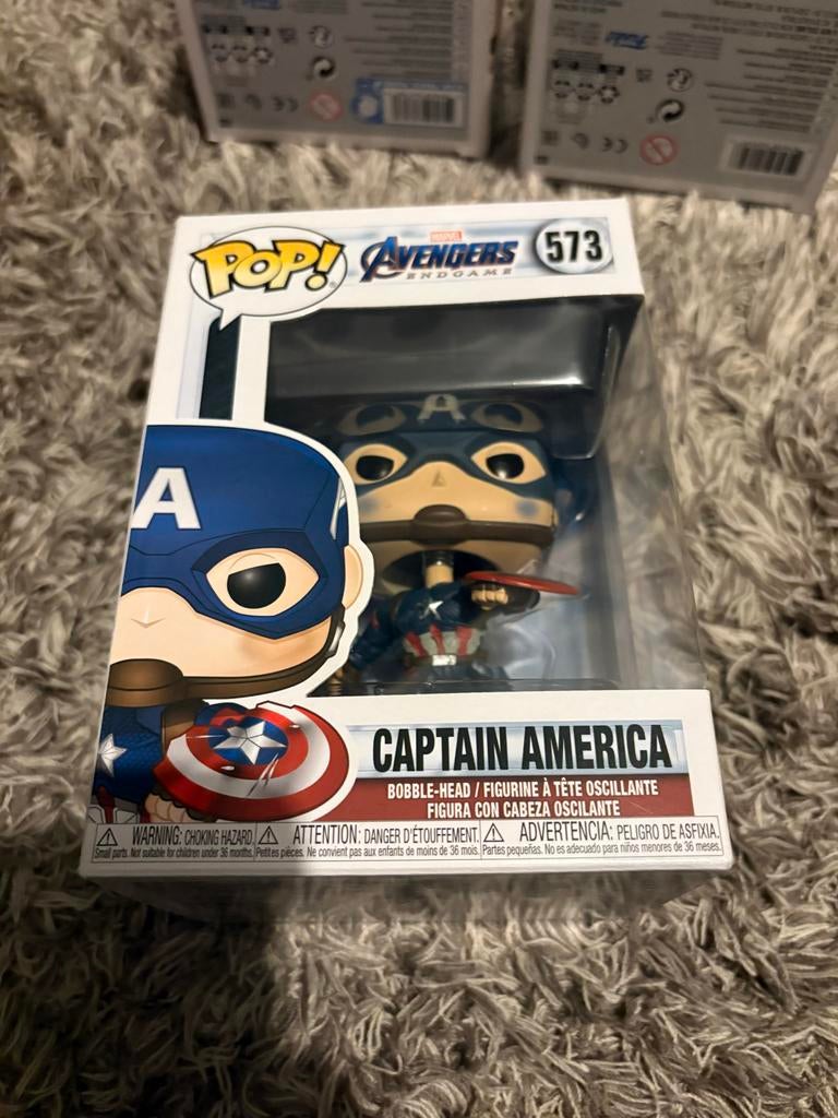 Captain America Funko Pop! Avengers Endgame 573, Ophalen of Verzenden, Zo goed als nieuw