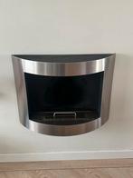 Moderne Bio Ethanol Haard - Wandmodel RVS, Huis en Inrichting, Ophalen, Zo goed als nieuw, Hangende haard, Overige soorten