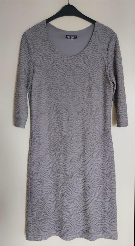 * All about Eve grijze jurk 3/4 mouw mt.M, Maat 38/40 (M), All About Eve, Ophalen of Verzenden, Zo goed als nieuw