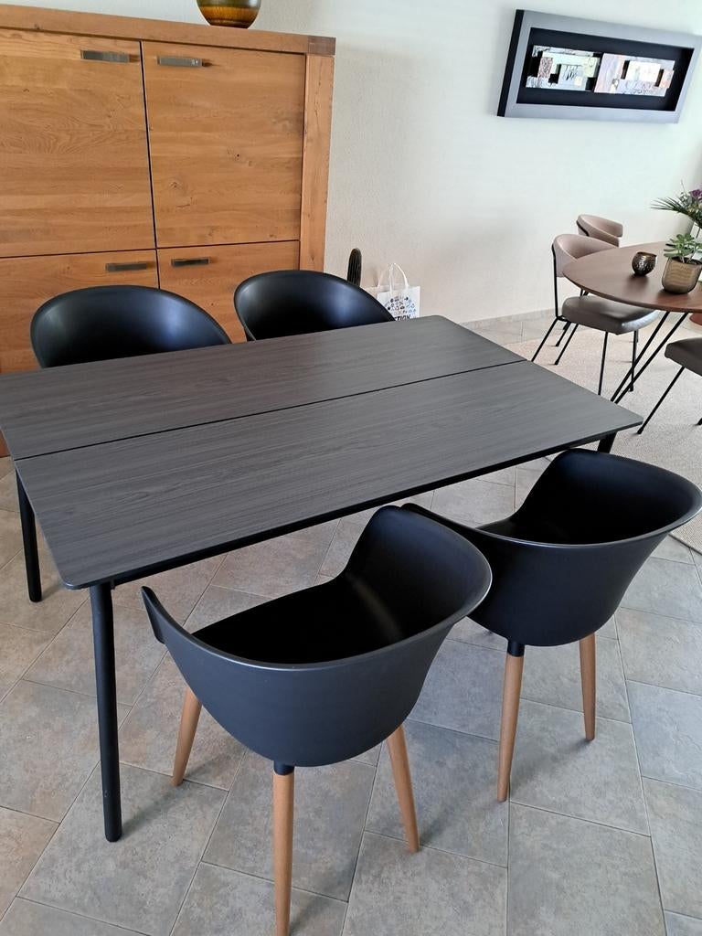 Mooie degelijke set 1 jaar oud, Huis en Inrichting, Tafels | Eettafels, 200 cm of meer, Zo goed als nieuw, Rechthoekig, 50 tot 100 cm