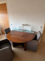 Schuitema eettafel rond 145 cm - 6-8 persoons groot!, Huis en Inrichting, Ophalen, Gebruikt, Rond, Vijf personen of meer