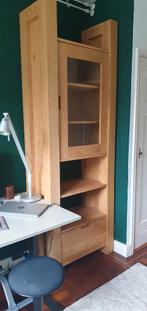 wandkast boekenkast eiken, Ophalen, Glas, Gebruikt, Met deur(en)