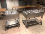 2 Warmhoudwagens met Bakken - Horeca Apparatuur, Ophalen of Verzenden, Gebruikt, Transport en Opslag