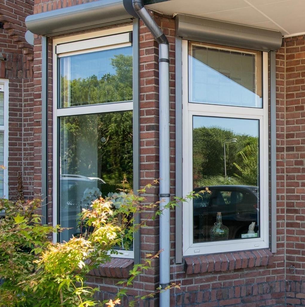 3 Roma rolluiken elektrisch Somfy, Doe-het-zelf en Verbouw, Rolluiken, Gebruikt, 200 cm of meer, Minder dan 100 cm, Grijs, Elektrische bediening