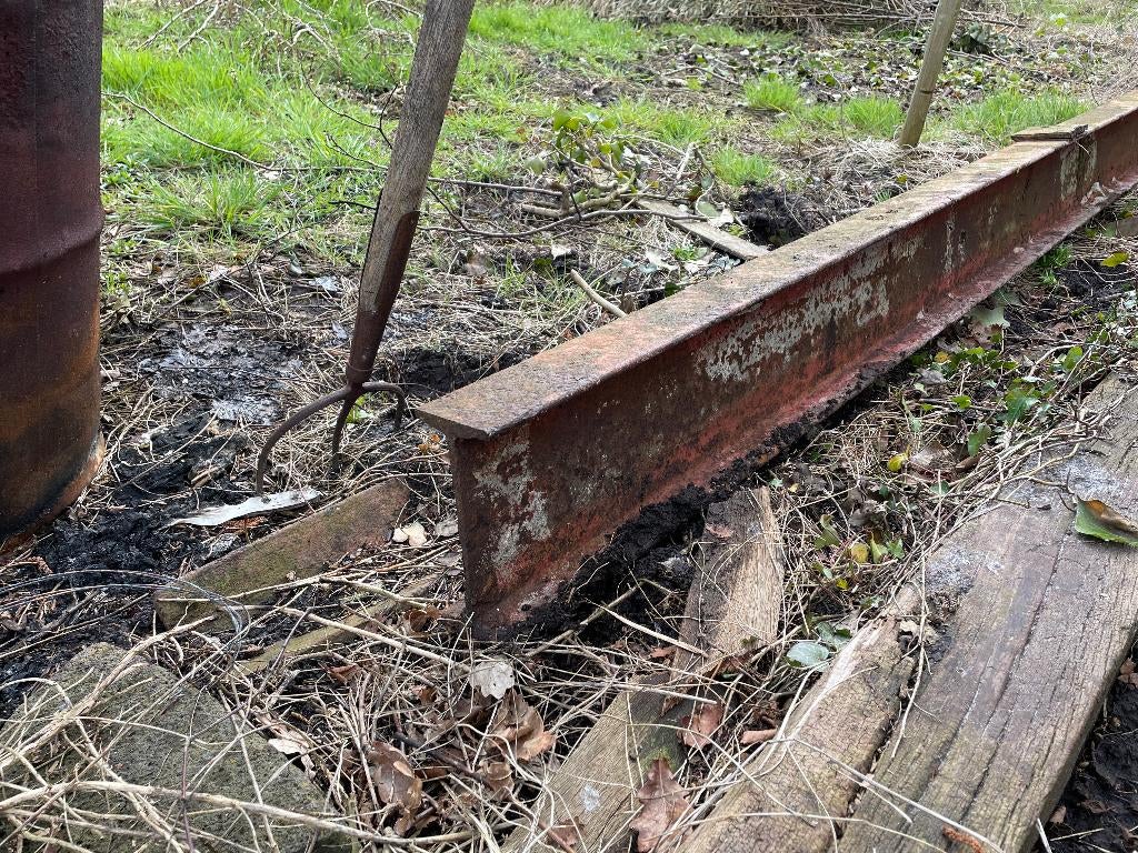 stalen balk, Ophalen, Gebruikt, IJzer