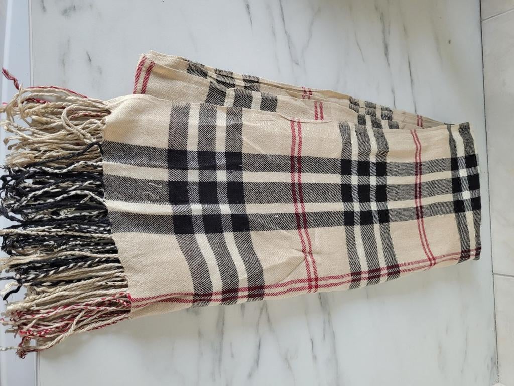 Burberry sjaal met ruitpatroon, Ophalen of Verzenden