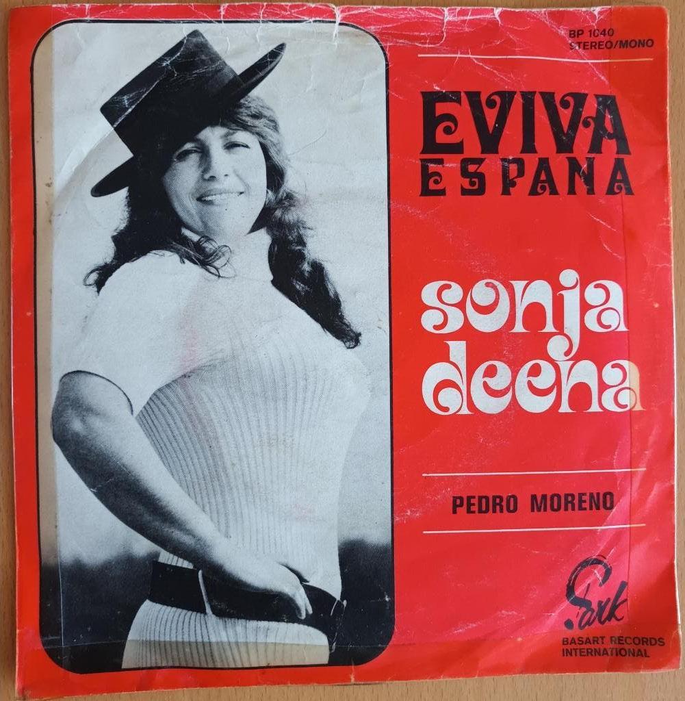 Sonja Deena - Eviva Espana, Cd's en Dvd's, Vinyl | Nederlandstalig, Ophalen of Verzenden, Zo goed als nieuw, 7 inch, Levenslied of Smartlap