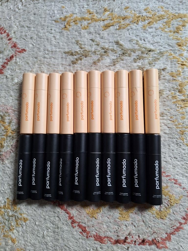 Parfumado lege kokers/parfum houders, 20 stuks, Sieraden, Tassen en Uiterlijk, Gehele gezicht, Zwart, Ophalen of Verzenden, Zo goed als nieuw